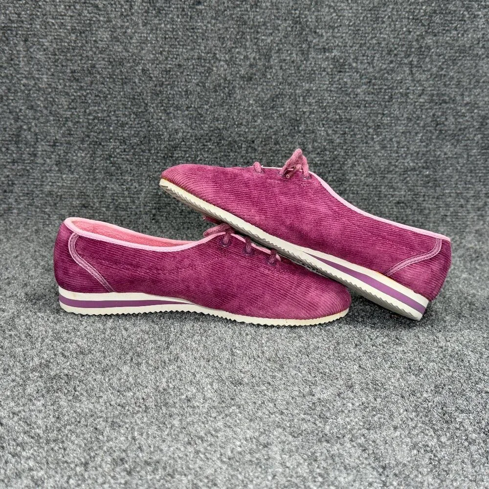Nike Vintage Retro Sneakers Girl's Sz 6.5 Purple Corduroy Low Lace Athletic Shoe